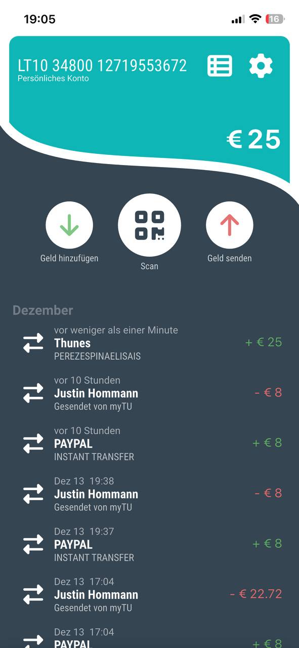 Bewertung / Auszahlung